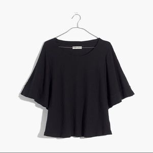 Madewell Flutter-sleeve top